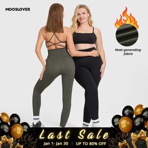 Mooslover Heat-tech Sculpt Leggings - Therma-Hug - Slimming & Heat-Retaining - Thick Fleece Lining - 4-Way Stretch High-Waist Not See Through - Comfort Basic Womenswear Autumn Fall Winter 【ChristmasOutfits】