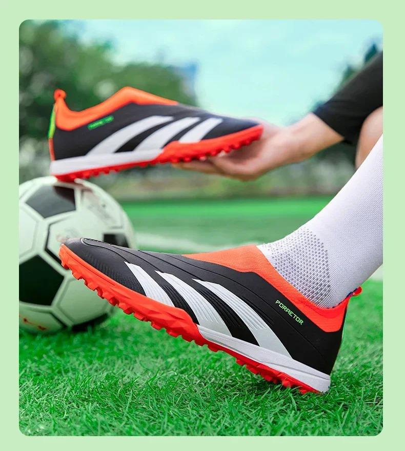 Product Introduction of New Men Original Football Shoes Indoor Society Professional Non Slip Soccer Ultralight Shoes Grass Training Kids Match Sneaker 16