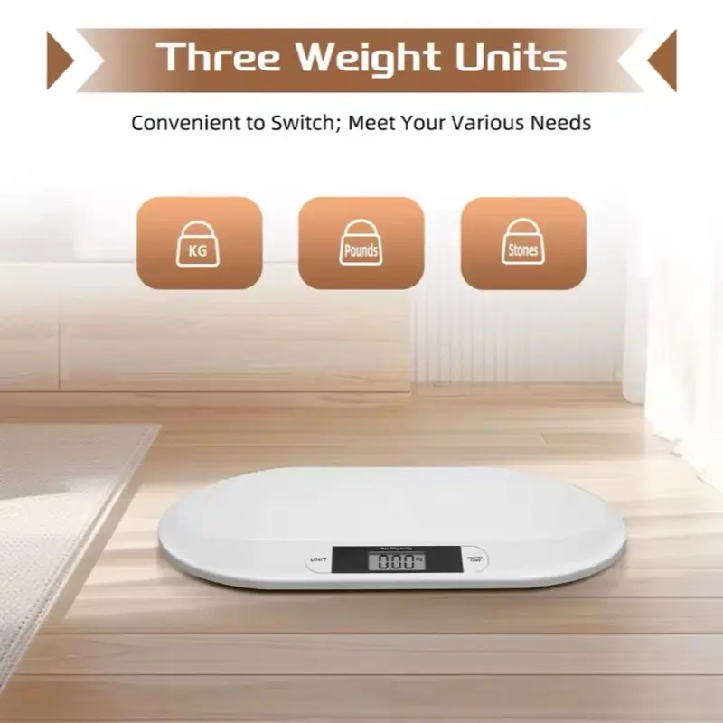 Smart Baby & Pet Scale 44LBS | Digital LCD Weight Tracker for Newborns, Infants & Small Pets (20KG Max) 4