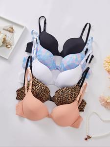 Women's Push Up Bra, Elegant Casual Cute Comfy Style Basic Breathable Fit Adjustable Strap Pastel Bra, Ladies Lingerie for All Seasons, Underwear for Women, Summer Bra, Womenswear, Pushbra