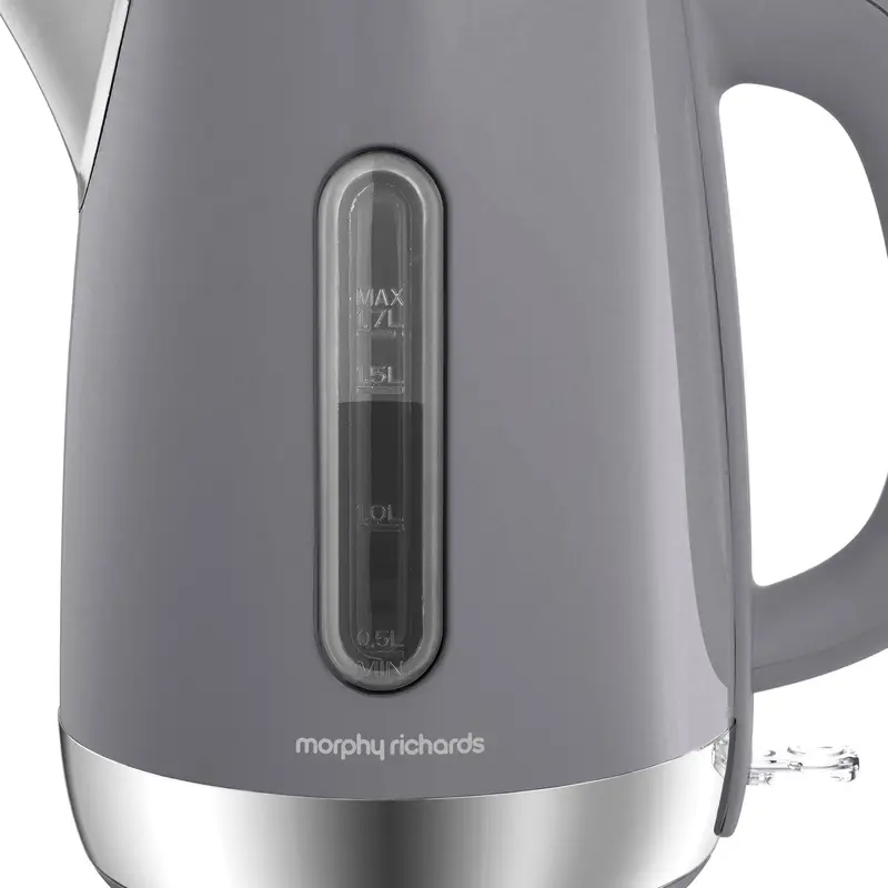 Morphy Richards Grey Equip Kettle & Toaster Bundle 3