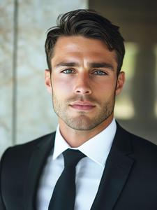 Men's Natural Looking V-shape Front Hair Toupee, Invisible Hand-tied Human Hair Topper, Receding Hairline Treatment, Hairpiece for Men