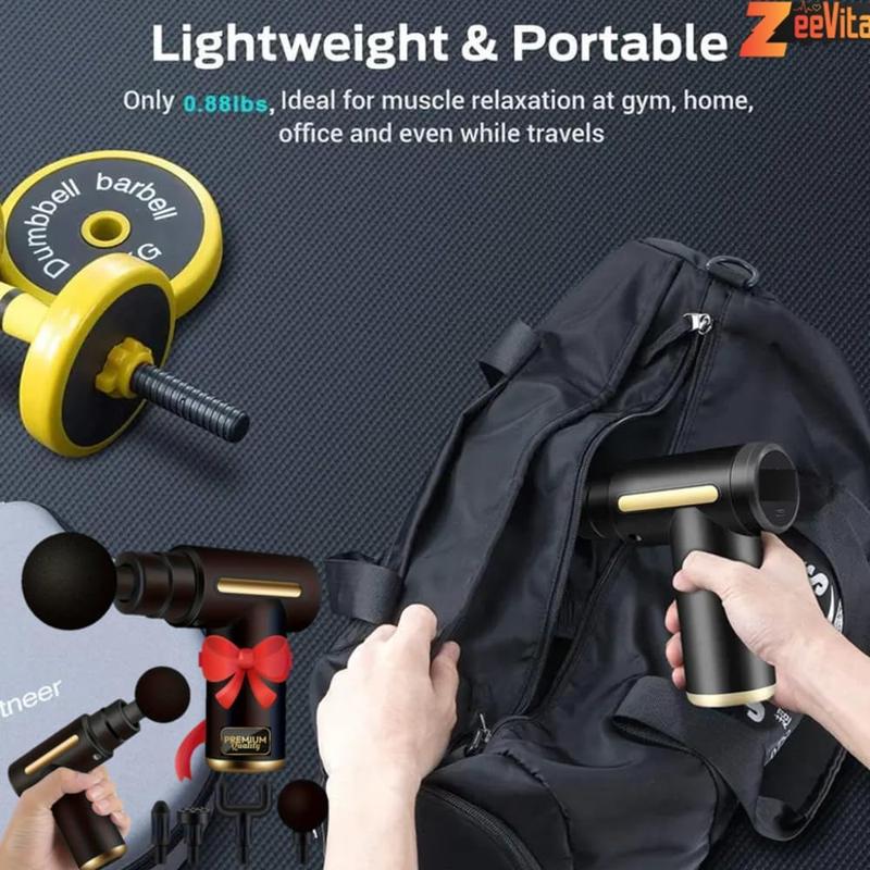 Product Introduction of Powerful Mini Massage Gun Deep Tissue, Muscle Percussion Massager with 6 Speeds for Pain Relief Recovery, Portable Massager for Muscle Tension Shoulder Back Body Neck Arm Legs Relaxation 3