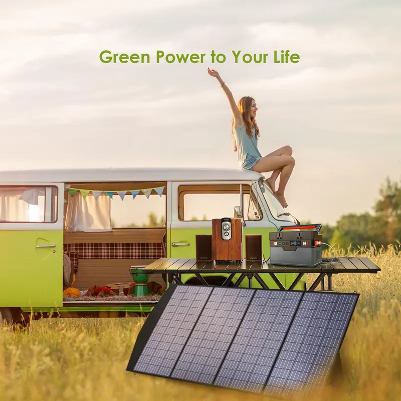 ALLPOWERS 18V Foldable Solar Panel,  60/100/140/200W Mobile Solar Charger for Power Supply, Laptop, Solar Generator, Fishing 1