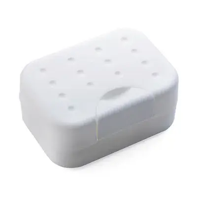 Product Introduction of New Travel Soap Dish Box Case Holder Hygienic Easy To Carry Soap Holder Box Home Storage Organizer with Strainer Sponge White 5