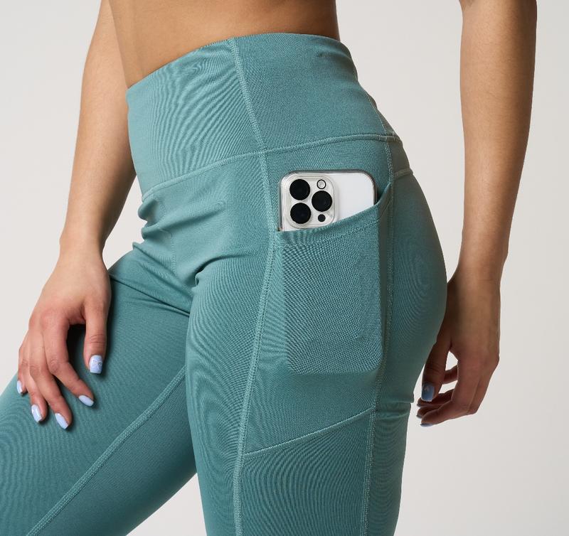 Women’s High Waisted Seamless Compression Leggings with Pocket for Gym & Yoga - UK Sizes 6-16 7