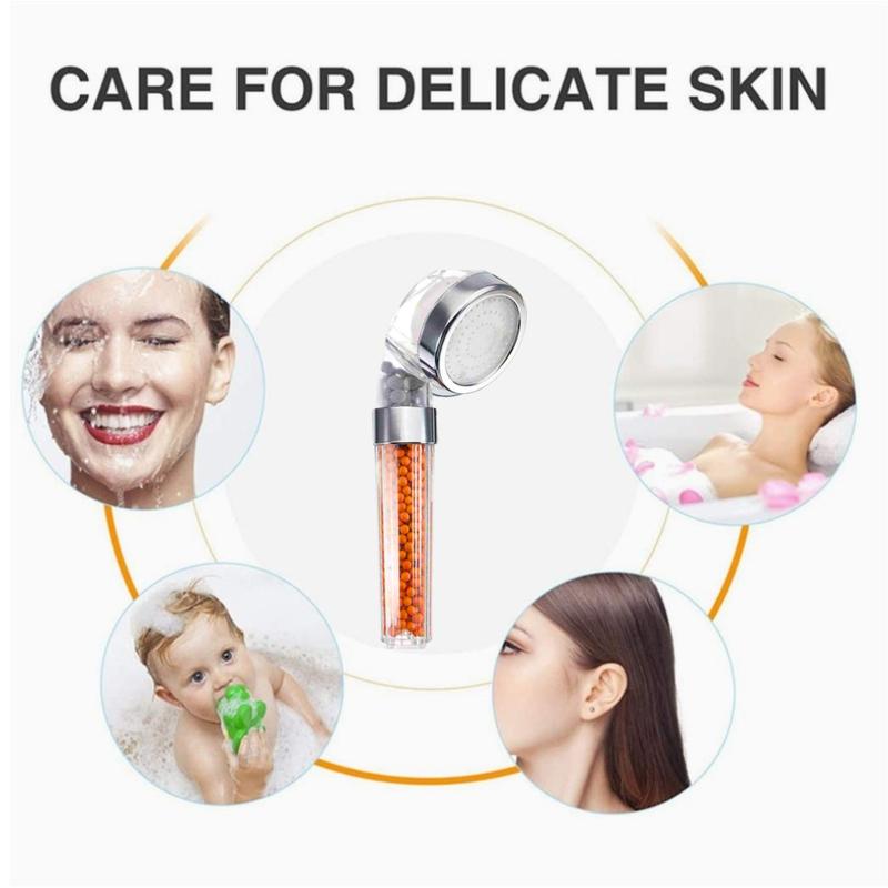 Soft Water High-Pressure Shower Head with Triple Filtration and LED Temperature Display - Perfect for Skin Sensitivity and Dry Hair-Water saving shower head 6