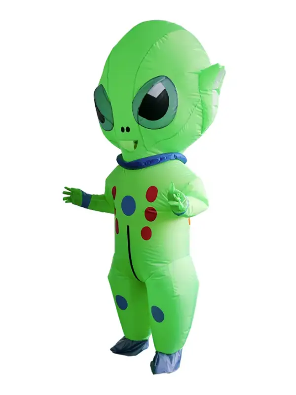 Adult Inflatable Alien ET Costume Fancy Dress Halloween Cosplay Hero Space Party 4