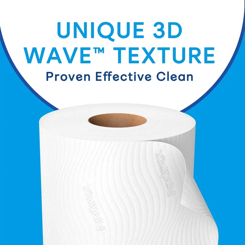 Andrex Complete Clean Toilet Roll 24 Rolls (Previously Andrex Classic Clean Toilet Tissue) Unbeatable Toilet Paper with Unique 3D Wave, FSC Certified 1