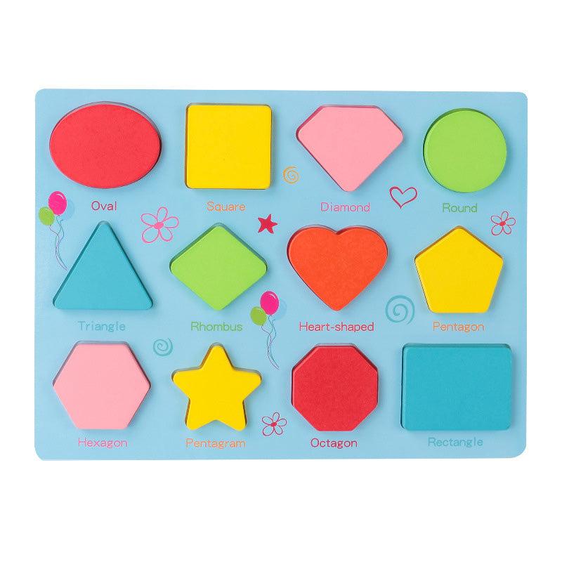 Wooden Toy Early Childhood Education Puzzle Kindergarten Grabbing Board 3