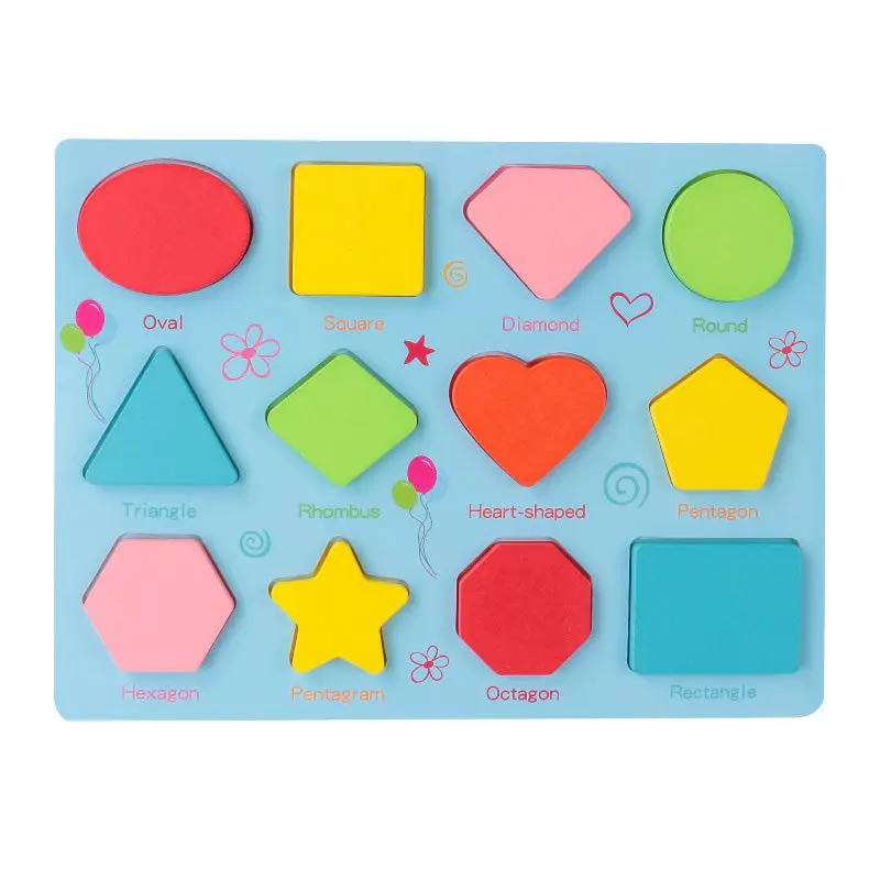Wooden Toy Early Childhood Education Puzzle Kindergarten Grabbing Board 3