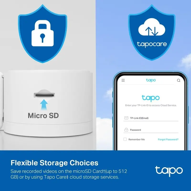 Tapo C125 Indoor Camera with Physical Privacy Shutter, 2K QHD Security Camera, No Monthly Fee, AI Detection, Pet & Baby Camera, CCTV, 2-Way Talk, 140° Wide FOV, Night Colour Vision, Magnetic Mounting 4