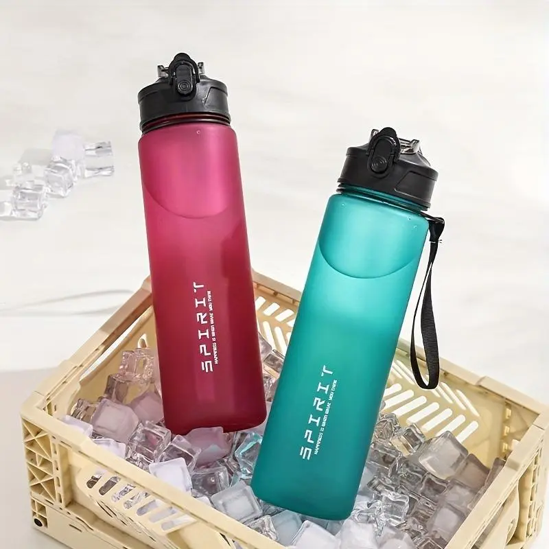 25.36oz Leak-Proof Sports Water Bottle with Straw and Carrying Loop, BPA-Free PC Material, Portable with Seal Lid for Fitness, Camping, School - Ideal Gift for Christmas, Valentine's, Labor, Teacher's Day 4