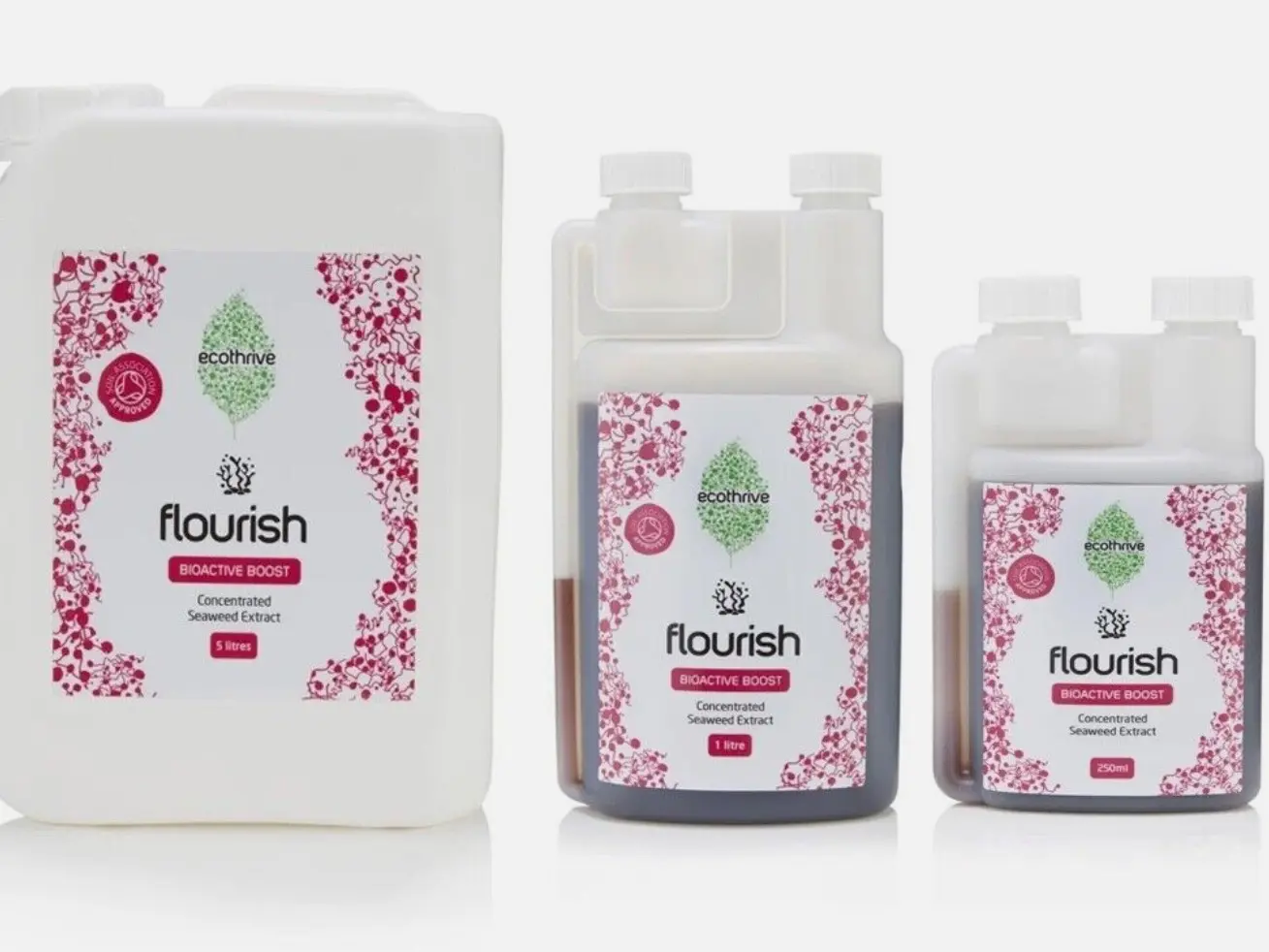ECOTHRIVE Flourish Hydroponics Soil Seaweed Extract - 250ml, 1L & 5L Stress Amino Formula