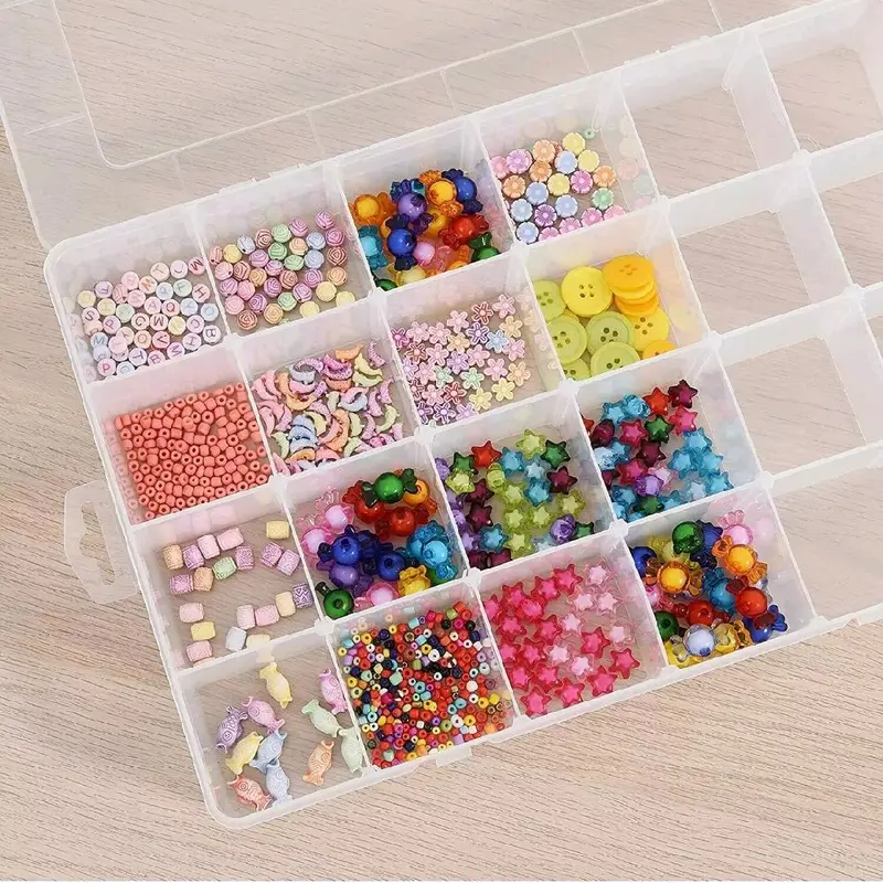 24 Compartment Small Organiser Storage Plastic Box Craft Nail Art Fuse Beads - Z139 3