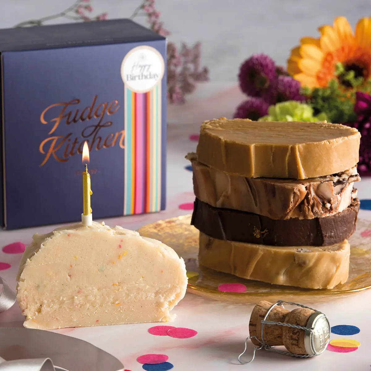 Happy Birthday Slab Fudge Selection