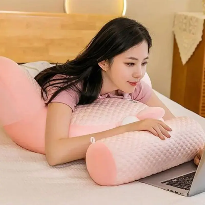 Bed Reading Lumbar Pillow Back Rest Lumbar Support Arm Seat Cushion Lounger-Pads，Pink 7