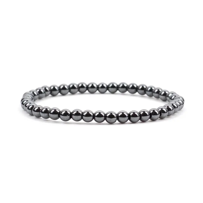 Hematite Crystal Bracelet - 4mm 1
