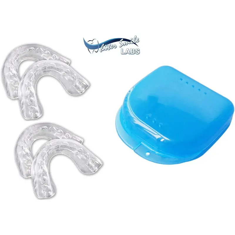 Teeth Whitening Trays - BPA Free, Thin Moldable Mouth Tray Fits Perfectly to Each Tooth - 4 Trays Gel Oral 4