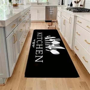Kitchen Floor Mat, 1 Count Non-slip Kitchen Floor Mat, Waterproof Laundry Room Floor Mat for Home Bathroom Dormitory Kitchen Decor