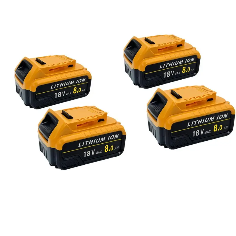 (No shipping fee)2/4PCS 8.0mAh/12.0mAh 18V DCB200 replacement battery for DCB200 DCB184 DCB180 DCB200 battery for dewalt power tools 4
