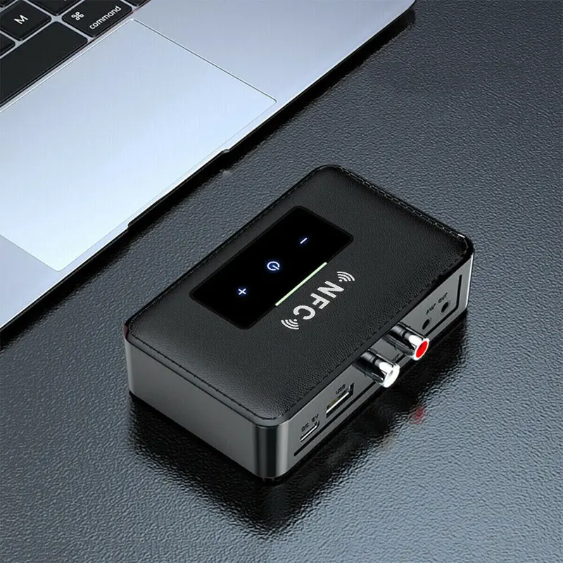 NFC Wireless Bluetooth 5.0 Audio Transmitter Receiver HiFi Music Adapter AUX 7