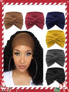 Solid Color Wide Hair Band, Chic Headbands, Boho Style Hair Accessories for Women & Girls, Minimalist Headwear Suitable for Thick Hair