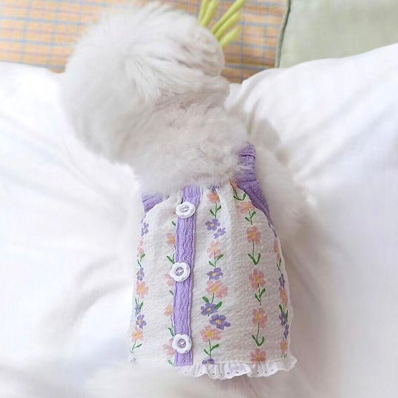 【LOLOVELO】Puppy Suspenders Summer Cooling Vest for Dogs Dog Costume Cute Girls Dog Clothes Bichon Chihuahua Clothing Pet Outfit Dog Vests 4