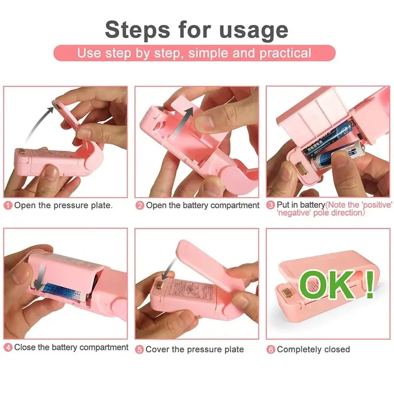 Mini Heat Bag Sealing Machine | Food Packaging Sealer | Thermal Plastic Sealer | Portable & Easy-to-Use 4