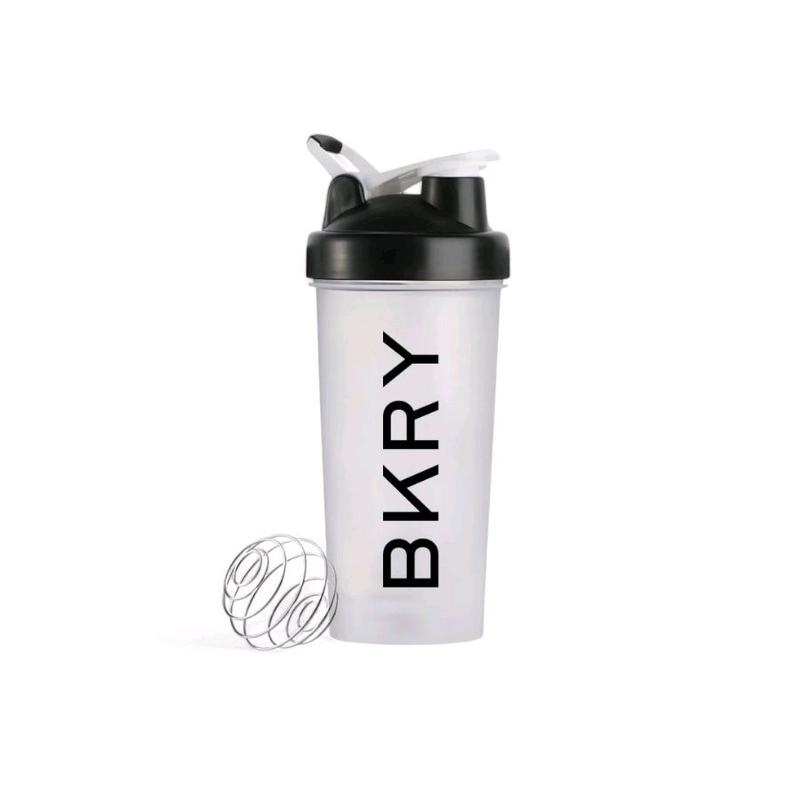 BKRY Protein Shaker Bottle with Wire Whisk Blender Ball, 600ML, BPA-Free - Drinkware 3