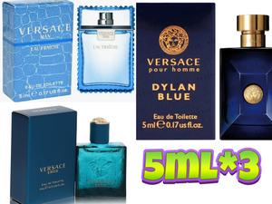 3pics  MINI:（Mini Eros 5ml+1 Fraiche 5ml+1 Dylan blue 5ml） by versace