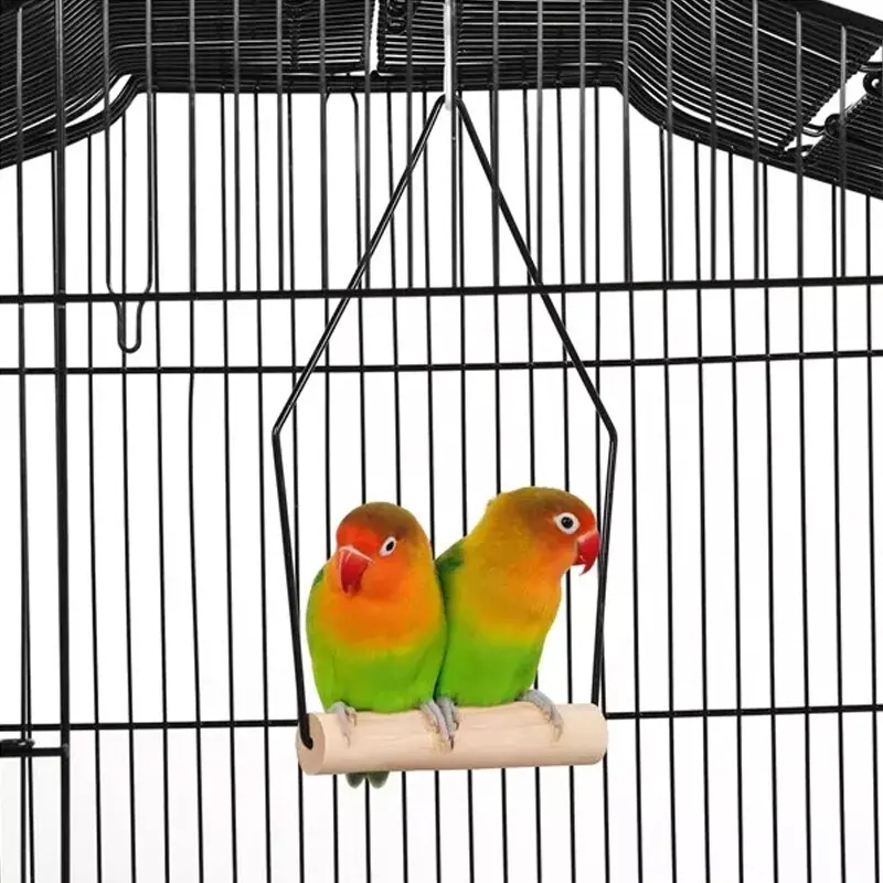 Budgie Cage Metal Parrot Bird Cage Open Top Bird Aviary for Cockatiels Canaries- 8