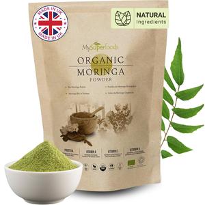 Organic Moringa Leaf — Capsules or Powder — Wellness Superfood with 9 Vitamins & 13 Minerals — 100% Pure, Vegan, Natural