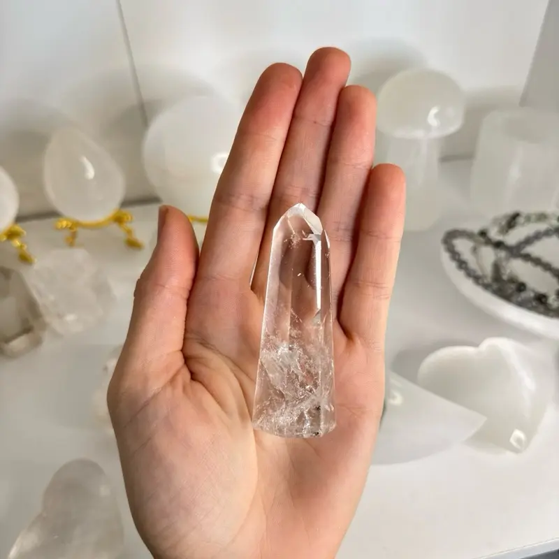Clear quartz tower 1