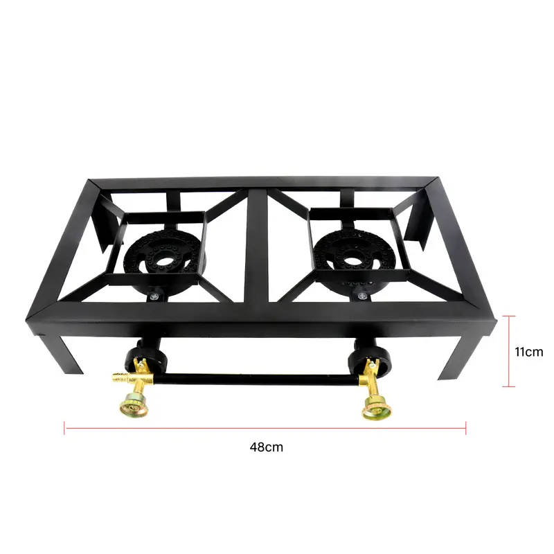Large Gas LPG Burner Cast Iron Cooker Gas Boiling Ring Restaurant Catering 7