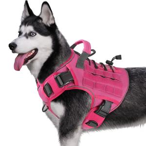 Adjustable Training Pet Vest, Durable Reflective Tactical Adjustable Safety Harness, Easy To Control, No Pull Pet Harness for Large Dogs, Dog Accessories, Pet Supplies, Dog Stuff, Cool Gadgets
