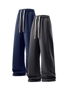 Men's Solid Color Pants, Casual Comfy Loose Trousers for Summer, Men's Bottoms for Daily Wear