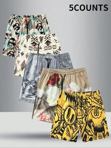 Men's Regular Fit Shorts, Casual Comfy Breathable Shorts for Summer, Men's Bottoms for Daily Wear