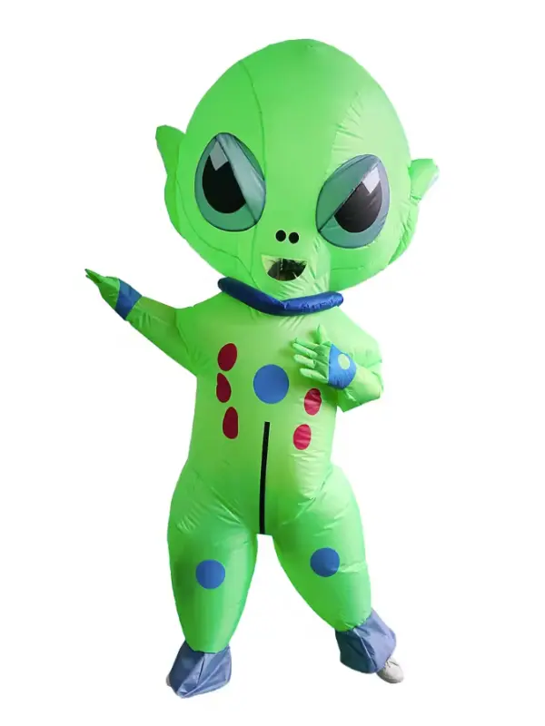 Adult Inflatable Alien ET Costume Fancy Dress Halloween Cosplay Hero Space Party 0