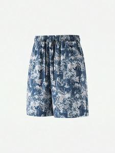 Men's Camo Print Loose Fit Shorts, Casual Comfy Breathable Shorts for Summer, Fashion Men's Bottoms for Daily Wear