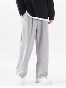 Men's Solid Drawstring Waist Sweatpants, Casual Comfy Loose Fit Pants for Daily Wear, Men's Trousers for All Seasons,  Work Trousers, Athletic Bottoms