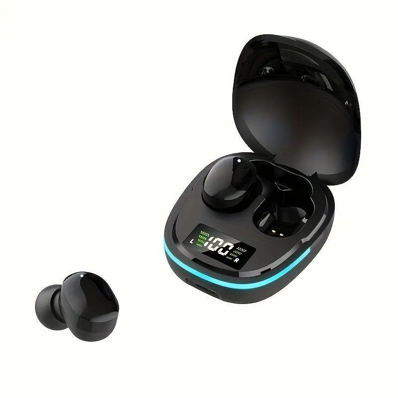 2024 Model Wireless Earbuds with LED Display, Touch Control, In-Ear TWS Design for Gaming & Sports, Compatible with iOS/Android - Sleek Metallic Charging Case Included, Earbuds Wireless 6