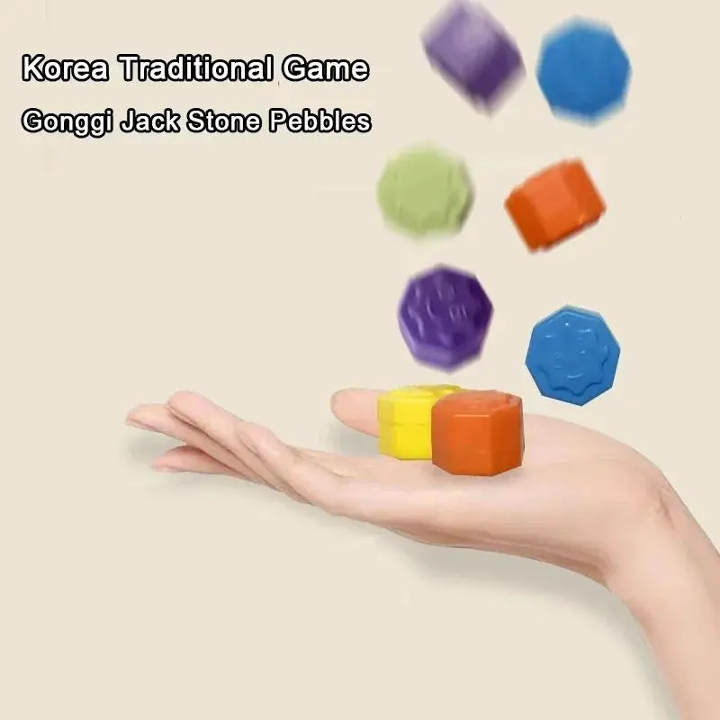 Gonggi Jack Stone | Pebbles Set |  Colorful - Fun |Stress Relief Toy 1