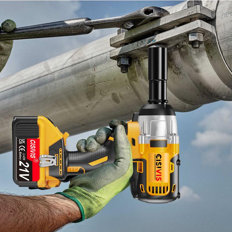 Brand new 1000Nm 1/2" Cordless Electric Impact Wrench Drill Gun Ratchet Driver w/2 Battery Special tools for car repair 2