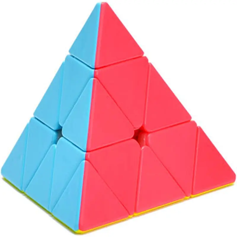 CuberSpeed pyraminx Speed Cube Stickerless Magic Cube Qiyi Qiming Pyramid Stickerless Speed Cube 0