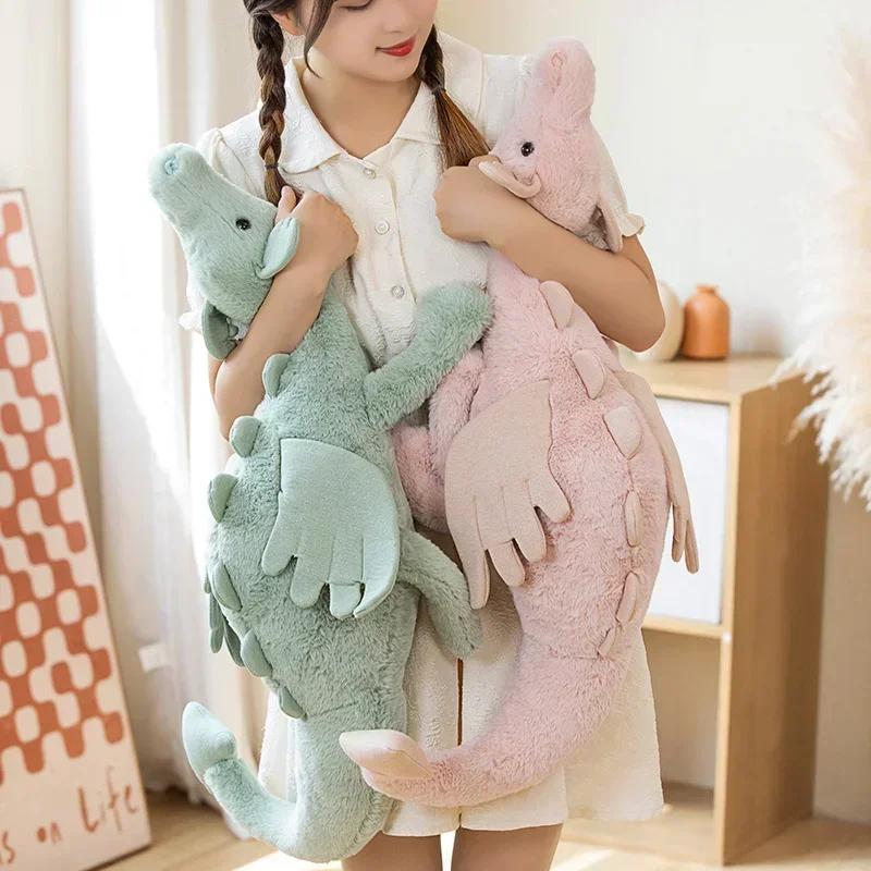 New Dragon Plush Toys Stuffed Dinosaur Flying Wings White Pink Green Blue Dragons PLushies Dolls Birthday Gift 1