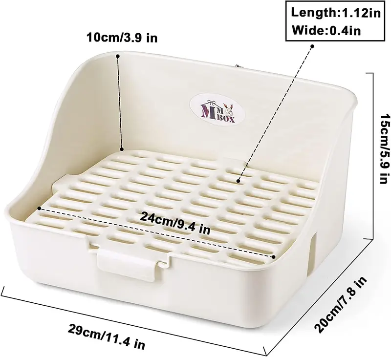 Rabbit Cage Litter Box Easy to Clean Potty Trainer for for Small Animal/rabbit/guinea Pig/ferret/ 1
