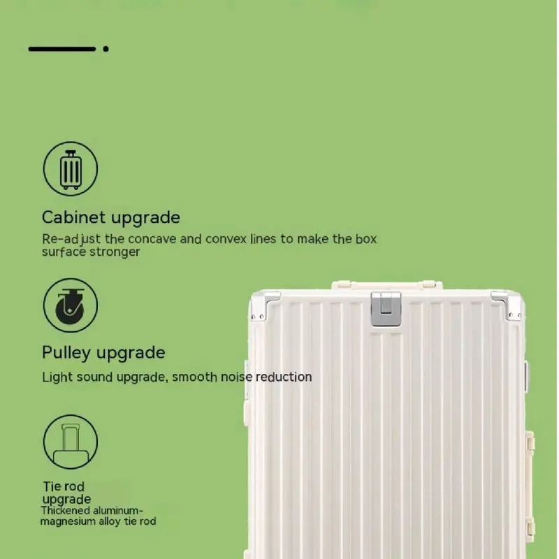 Aluminum Frame Luggage Trolley Case - Extra Thick and Durable 8
