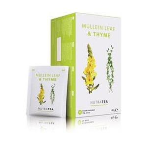 Mullein Leaf & Thyme Tea 20 Bags - Natural lung support, lung detox, respiratory health, natural herbal infusion for clear breathing naturally