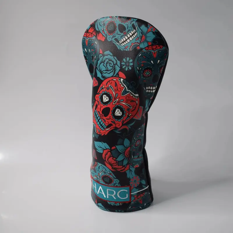 Premium Driver Headcover - Blue Sugar Skulls 4
